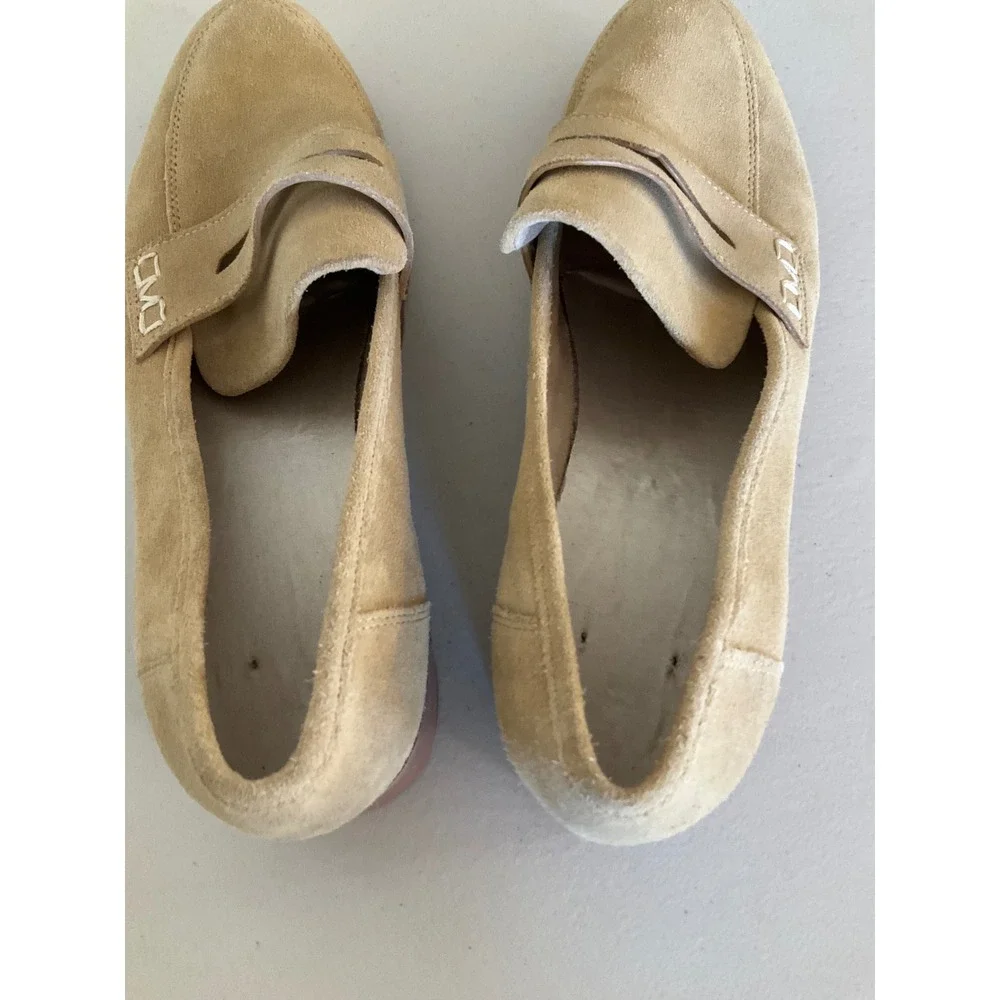 Vionic Cheryl II Loafers Women 10 Tan Suede Lug Sole Penny Loafer